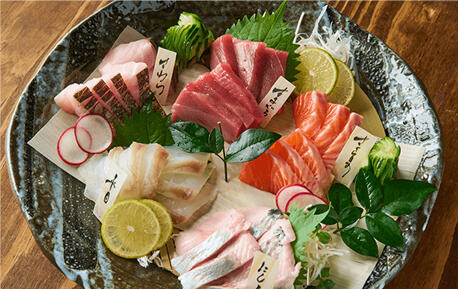 刺身の盛り合わせ
